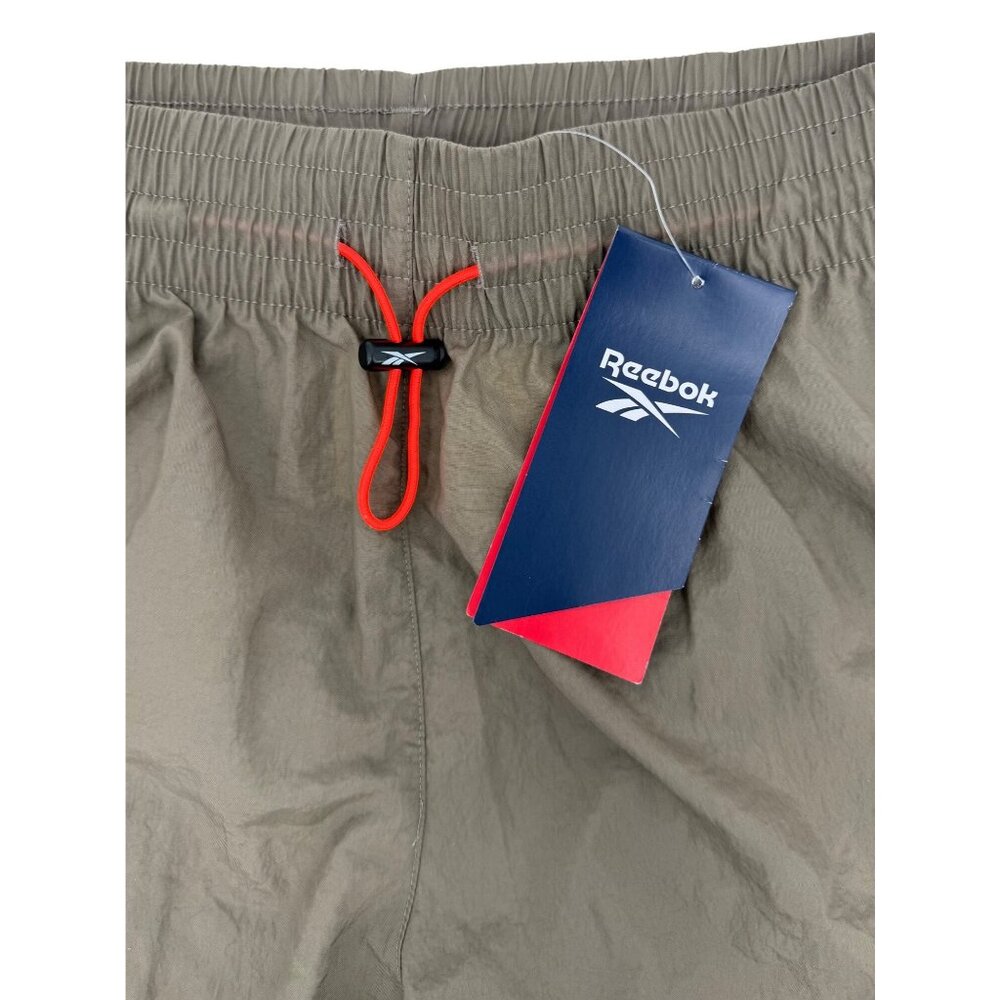 NWT Reebok Trek Grey Athleisure Training Pants Joggers w/Side Pocket & Logo S - Picture 5 of 16